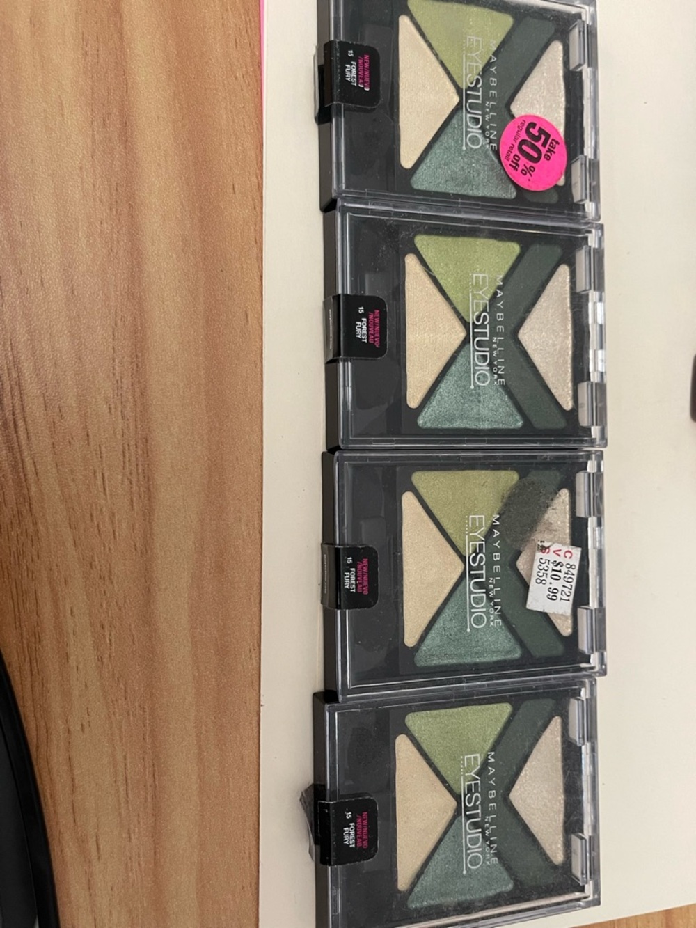 4 Maybelline Eye Studio Color Explosion Eyeshadow #15-Forest Fury. New-Unsealed